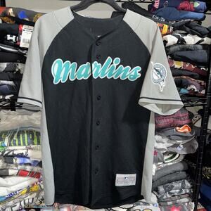 Vintage MLB Florida Marlins #2 Ramirez Black And Gray Jersey Size Large